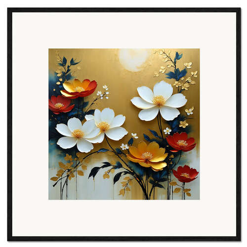 Gerahmter Kunstdruck Golden Vibes
