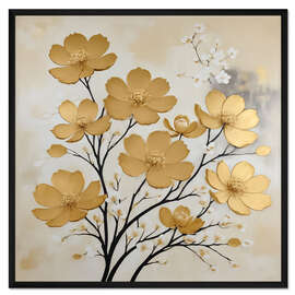 Gerahmter Kunstdruck Golden Beauty