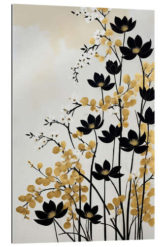 Galleriprint Black Flowers