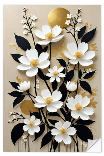 Wall sticker White Sakura