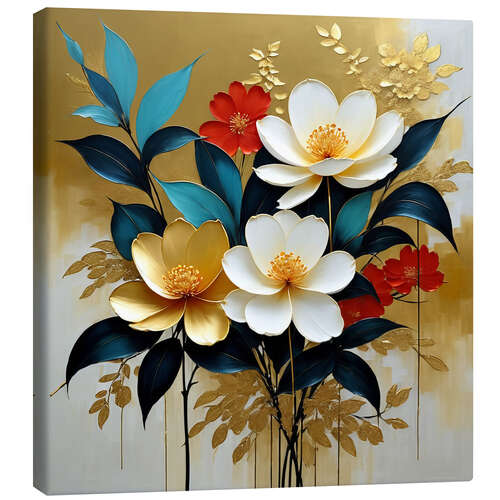 Canvas print Gold filigree