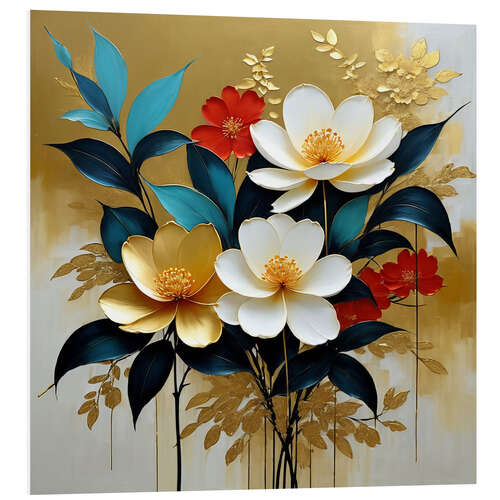 Quadro em PVC Gold filigree