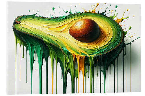 Acrylic print Juicy Avocado Splash