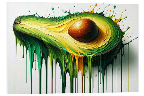 Tableau en PVC Juicy Avocado Splash