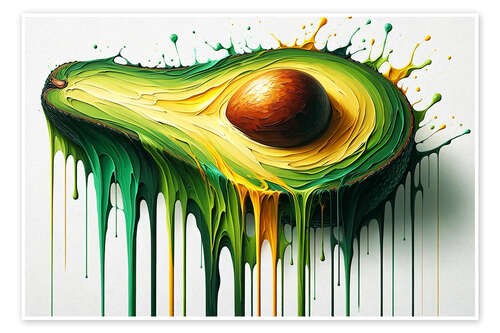 Poster Juicy Avocado Splash