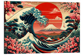 Magnettafel Eternal Wave: Blossom's Embrace