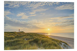 Foam board print Summer evening on Sylt