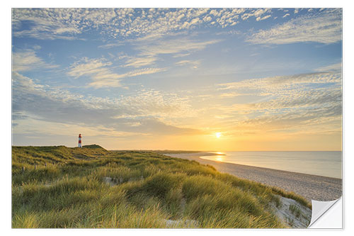 Vinilo para la pared Summer evening on Sylt