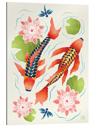 Gallery print Koi fish pond