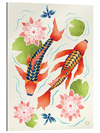 Gallery print Koi fish pond