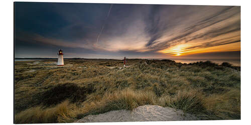 Cuadro de aluminio Sunset in the dunes, Sylt