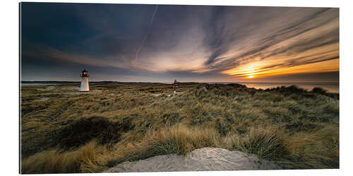 Gallery print Sunset in the dunes, Sylt