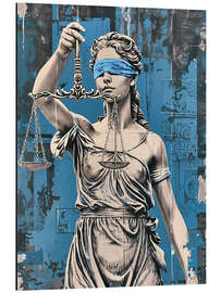 Cuadro de aluminio Justitia with scales