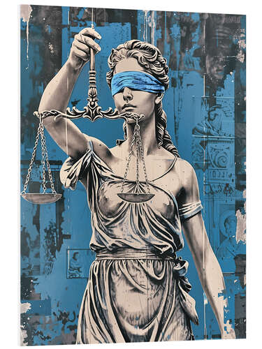 PVC-tavla Justitia with scales