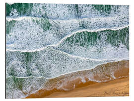 Magnettafel Stürmische Atlantikküste von oben