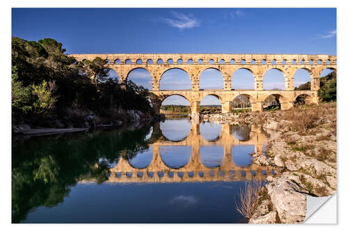 Sticker mural Aqueduct Pont Du Gard, France