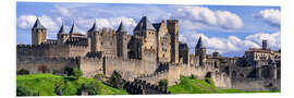 Foam board print World Heritage Carcassonne, France