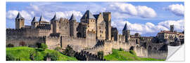 Selvklebende plakat World Heritage Carcassonne, France