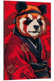 Tableau en aluminium Kimono Panda