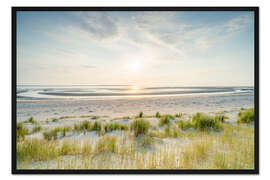 Gerahmter Kunstdruck Am Dünenstrand