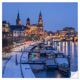 Wall sticker Dresden Old Town in Winter