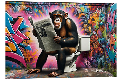 Akryylilasitaulu Urban Jungle: Thoughtful Graffiti Artistry