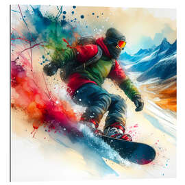 Gallery Print Snowboarden mit Vollgas I