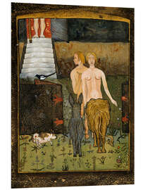 Foam board print Adam And Eve, 1895