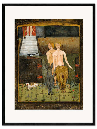 Impresión de arte enmarcada Adam And Eve, 1895