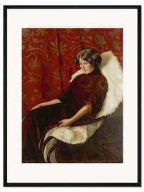 Gerahmter Kunstdruck Im Schaukelstuhl, Anni Bremer, 1908