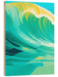 Quadro de madeira Modern Wave