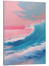 Aluminium print Pastel Wave