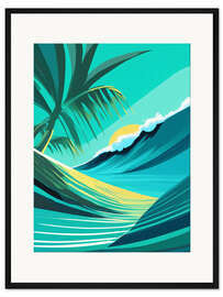 Gerahmter Kunstdruck Inseloase