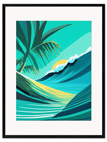Framed art print Island Oasis