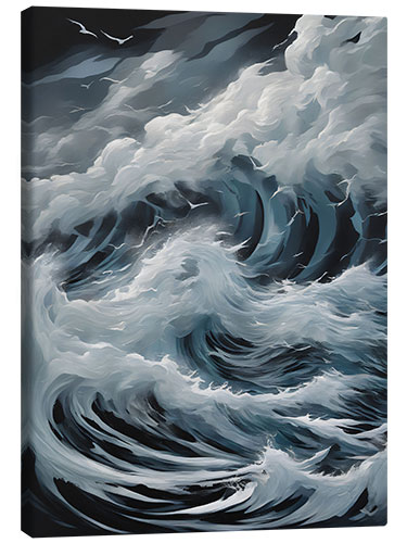 Canvas print Crashing Waves