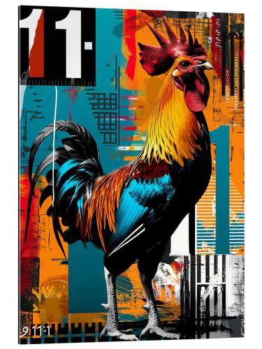 Galleriprint Retro poster with rooster