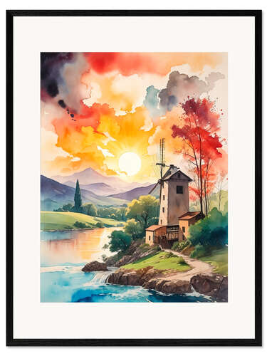 Framed art print The old mill