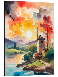 Magnettafel Die alte Mühle