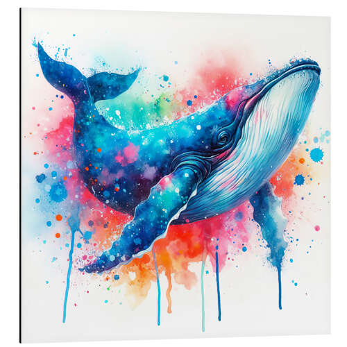 Aluminium print The blue whale