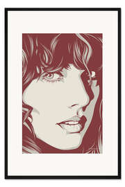 Gerahmter Kunstdruck Taylor Swift Close Up