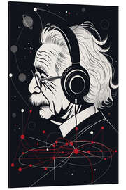 Magnettafel Albert Einstein physical music