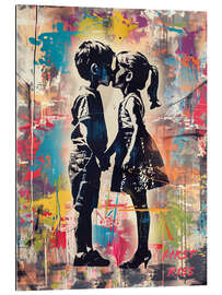 Gallery print First Kiss, Street Art Graffiti