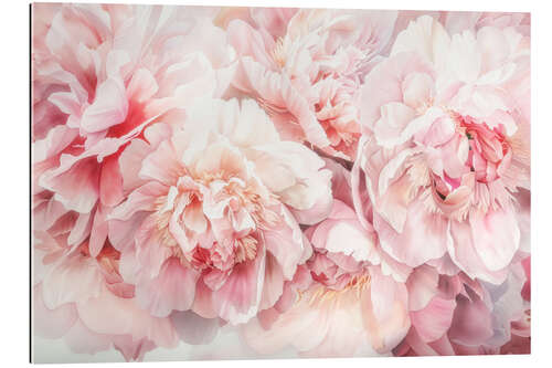 Tableau en plexi-alu Pink Peony Dream