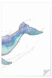 Selvklebende plakat Humpback Whale I