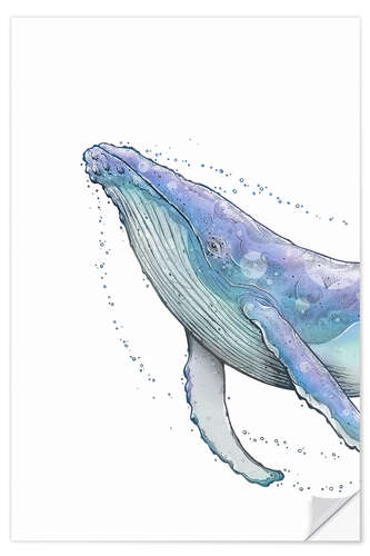 Wall sticker Humpback whale II