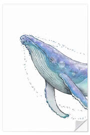 Wall sticker Humpback whale II