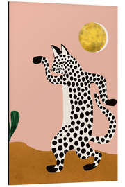 Aluminium print Jazzy Wild Cat