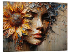 Tableau en aluminium Sunflower Portrait