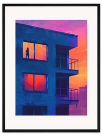 Gerahmter Kunstdruck Purple mood