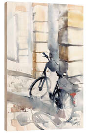 Tableau en bois Vélo